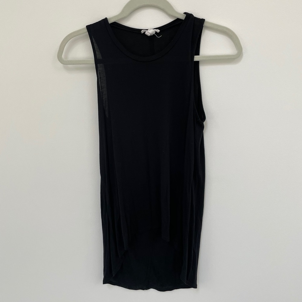 Black tank top